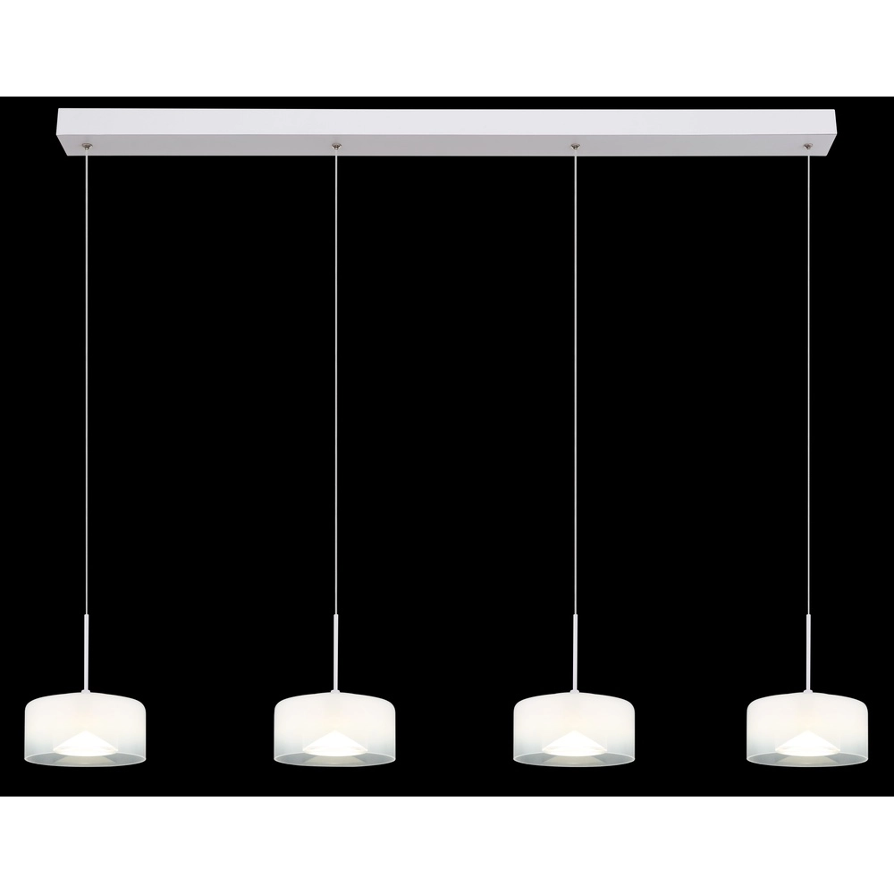 Lampe pendante de conception Belinda Blanc à 4 lumières Globo 9007371533299