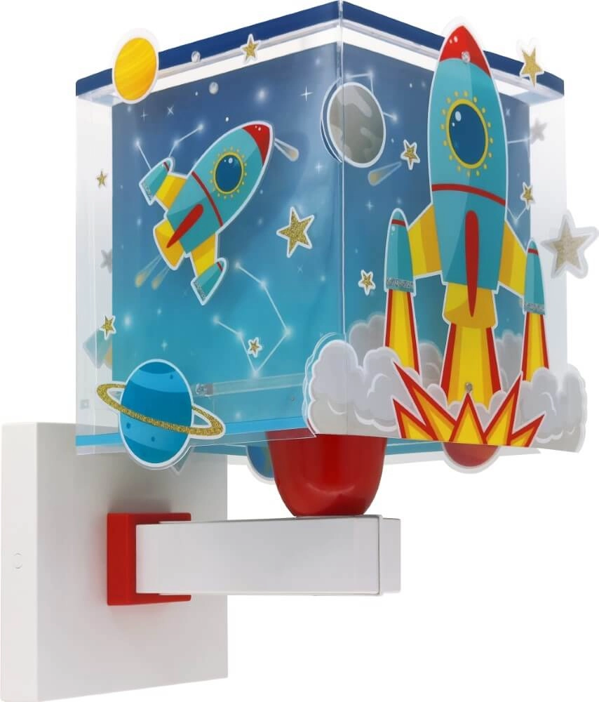 Applique Rocket bleu avec du blanc