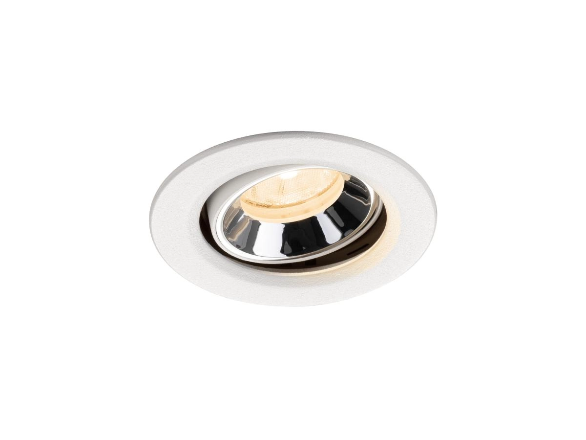 Spot encastré Numinos Move XS blanc/chrome 2700K - 20 deg