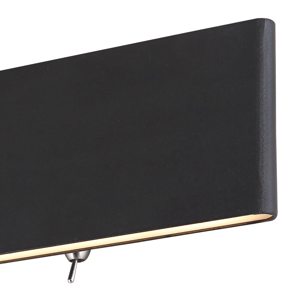 Applique murale design Siegfried M noir avec interrupteur Globo 9007371414352