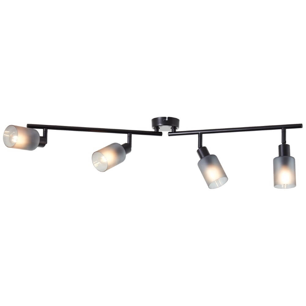 Plafonnier noir Loralie 4 lumières Brilliant 4004353413254