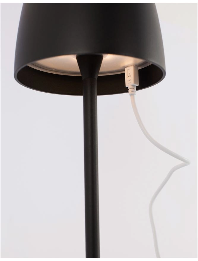 Lampe de table rechargeable Colt 38cm anthracite Lyora 5212017425508