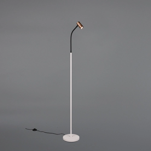 Lampadaire de conception Taryn marron moka Trio 4017807685770