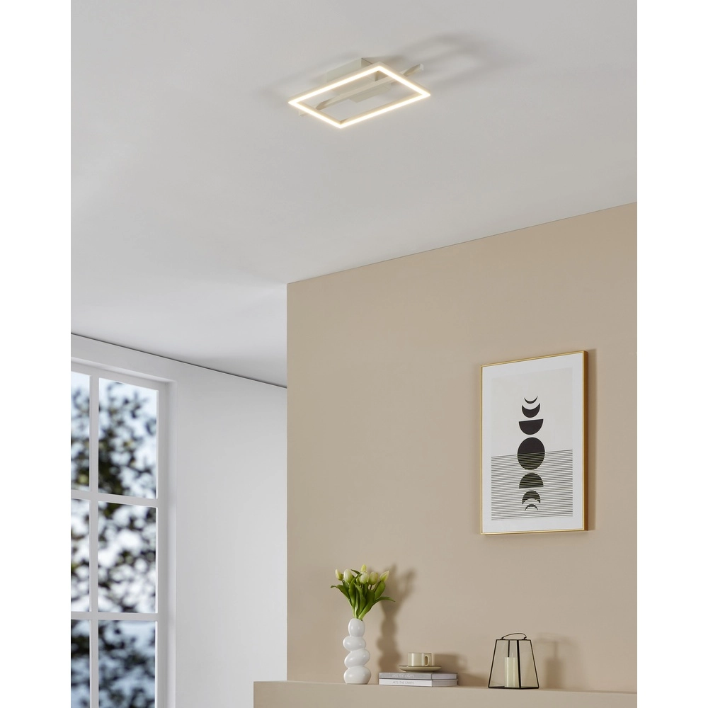Lumière LED de plafond Amandolo Avec télécommande - blanc - carré Eglo 9008606303946