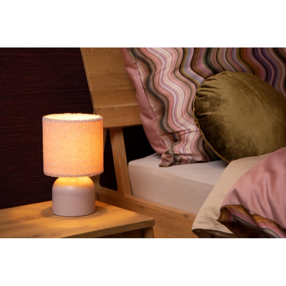 Lampe de table Woolly rose Lucide 5411212105882