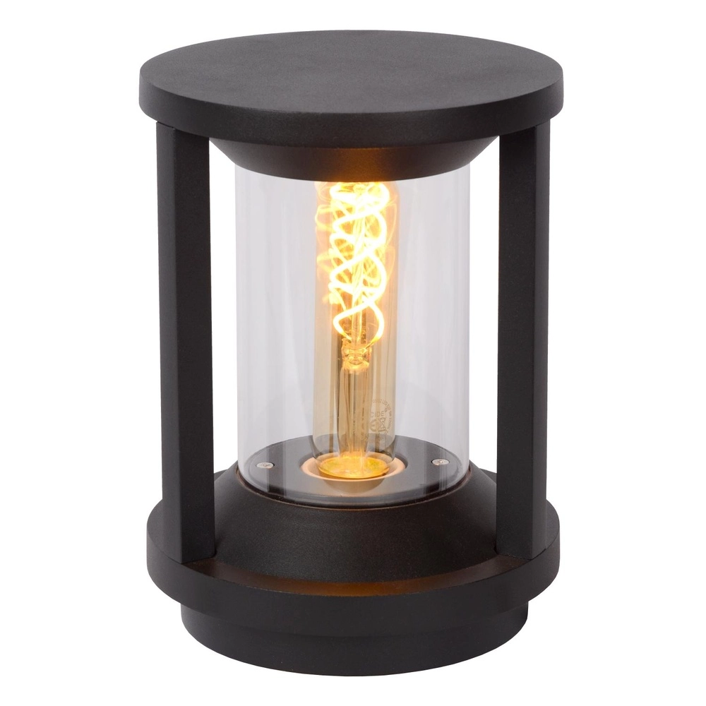 Lampe sur piédestal 22 cm Cadix IP65 noir Lucide 5411212151902