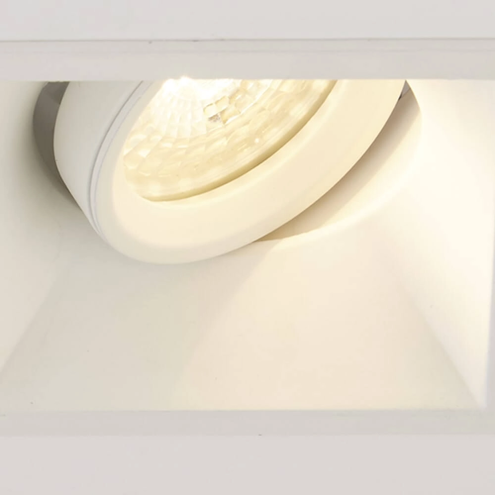 Spot encastré Slim Trim Square blanc Lyora