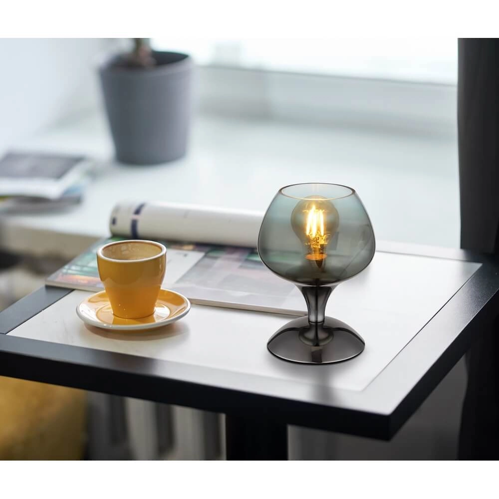 Lampe de table en bronze Maxy avec verre vert Ø 15cm Globo 9007371465934