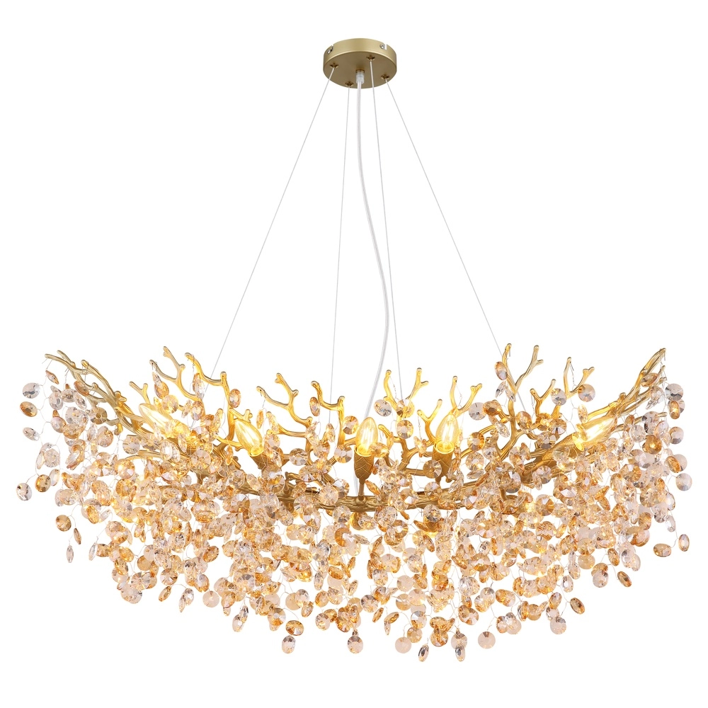 Lampe suspendue Queena Or 100cm Globo 9007371528691