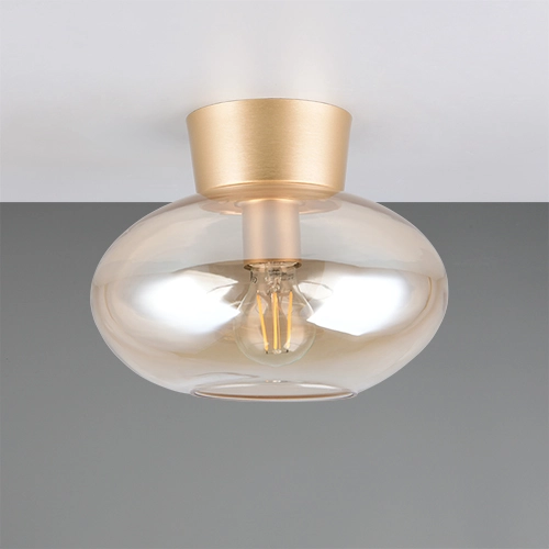 Lampe de plafond Sidera ambre Ø 26cm Trio 4017807697261