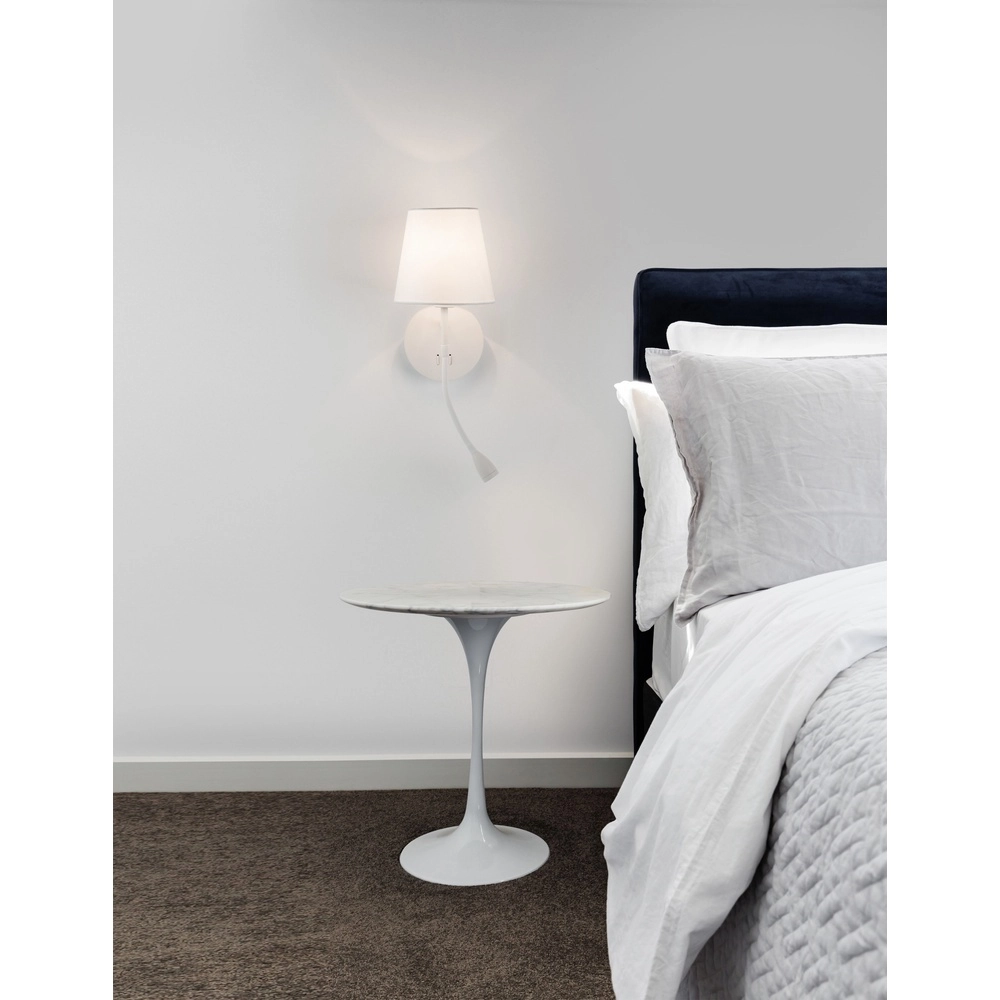 Lampe de chevet Nia blanc Lyora 5212017427113