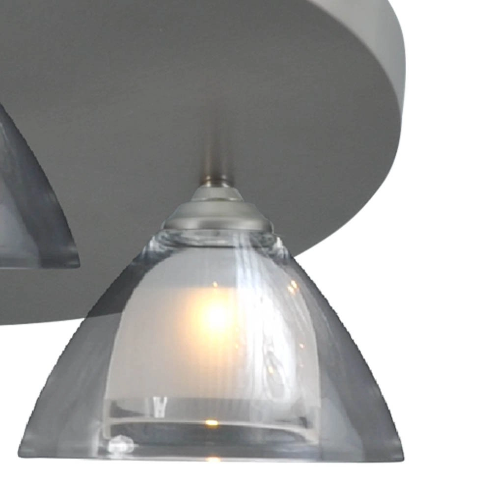 LED plafonnier Caterina LED Disk Gris métallisé à 3 lumières Masterlight 8718121210780