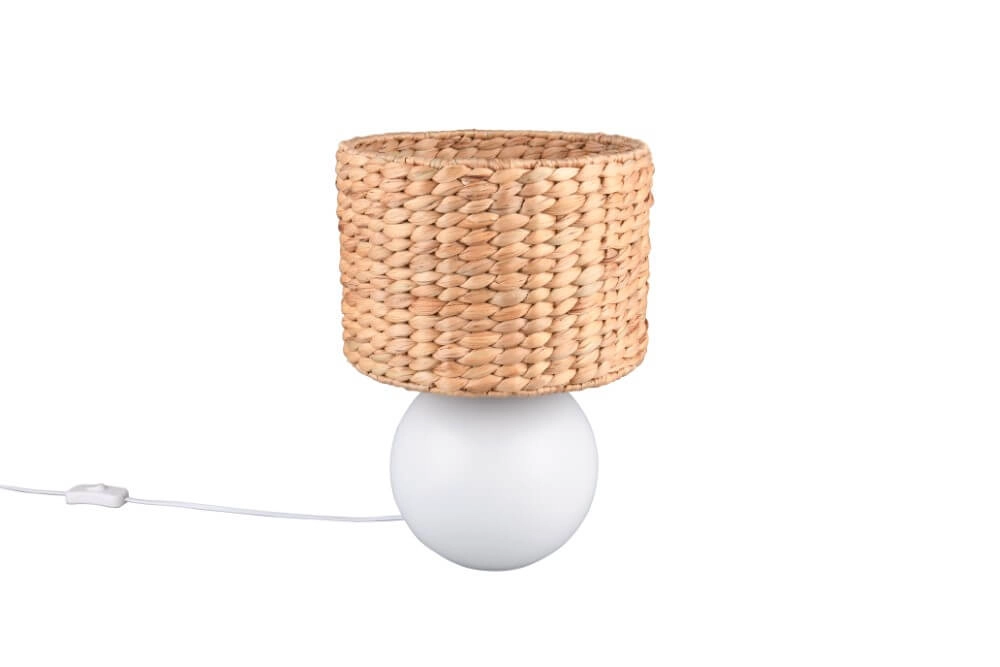 Lampe de table Vina Ø 28cm - avec capuche en corde Trio 4017807614695