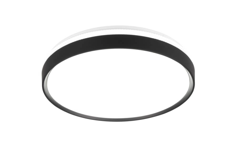 Plafonnier noir Spacy avec télécommande Trio 4017807612943