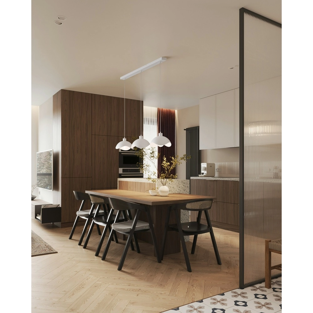 Lampe suspendue de bureau Volta 3x Ø30cm - blanc Masterlight 8718121395555