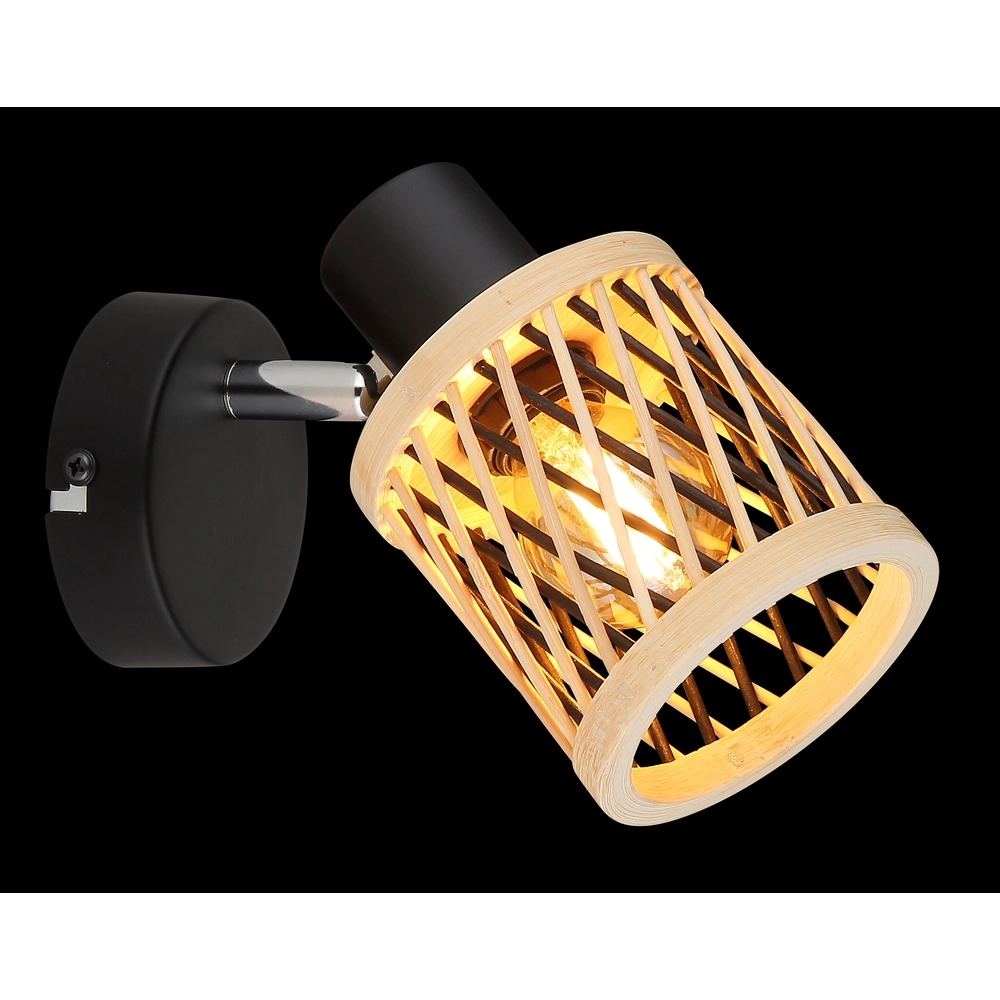 Lampe murale Mali noir avec un bonnet Globo 9007371528714