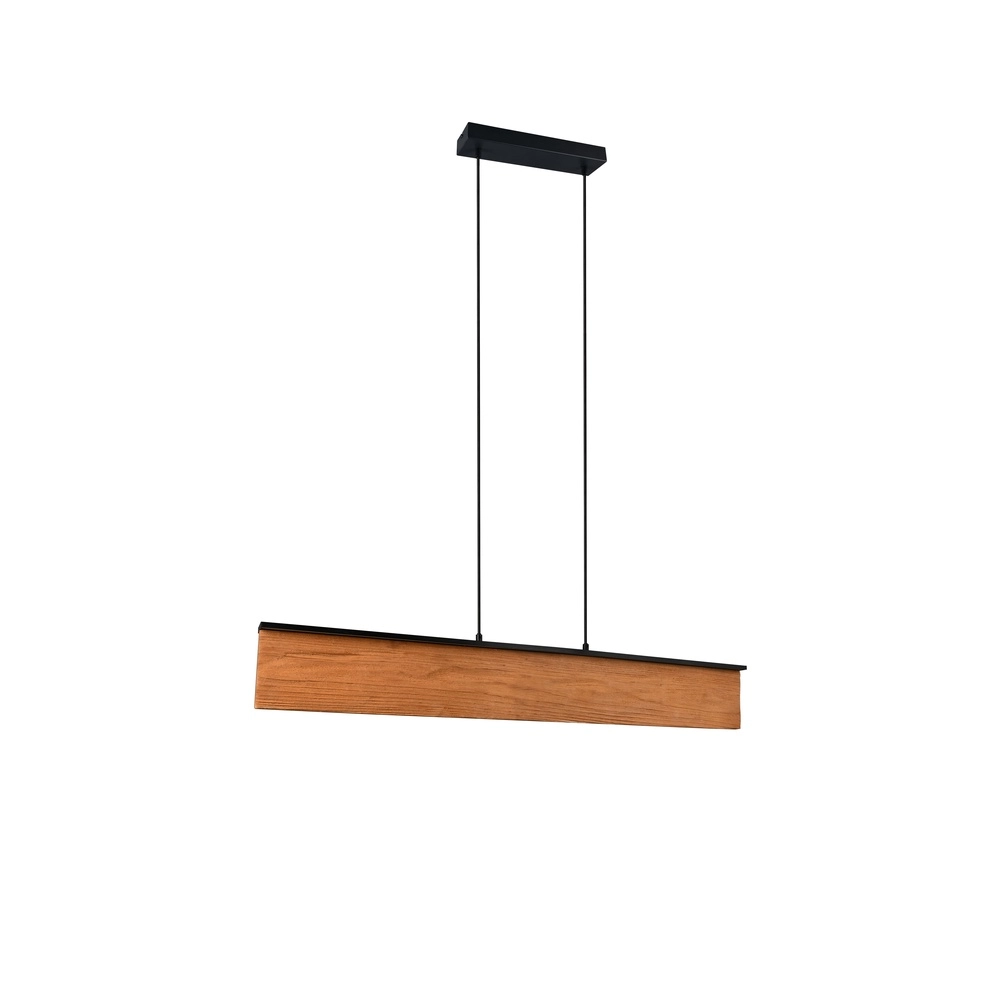 Suspension design Kalea noir avec bois Trio 4017807661422