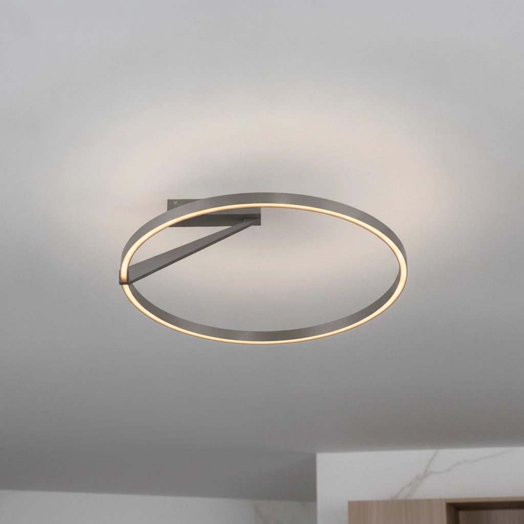 Plafonnier design Tilia nickel