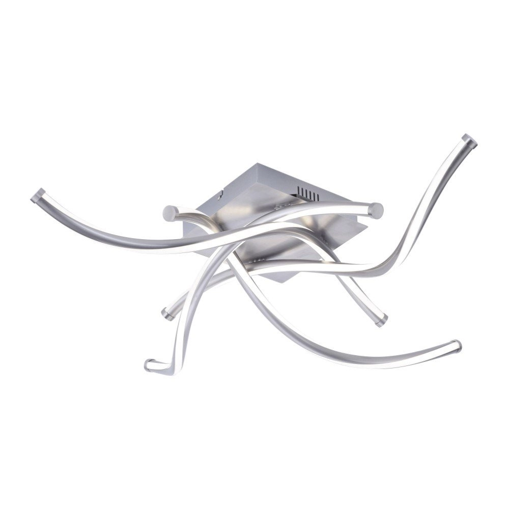 Plafonnier Smart Q-Malina 4x12,5w - 2700-5000K gris métallisé Plafonnier Smart Q-Malina 4x12,5w - 2700-5000K gris métallisé