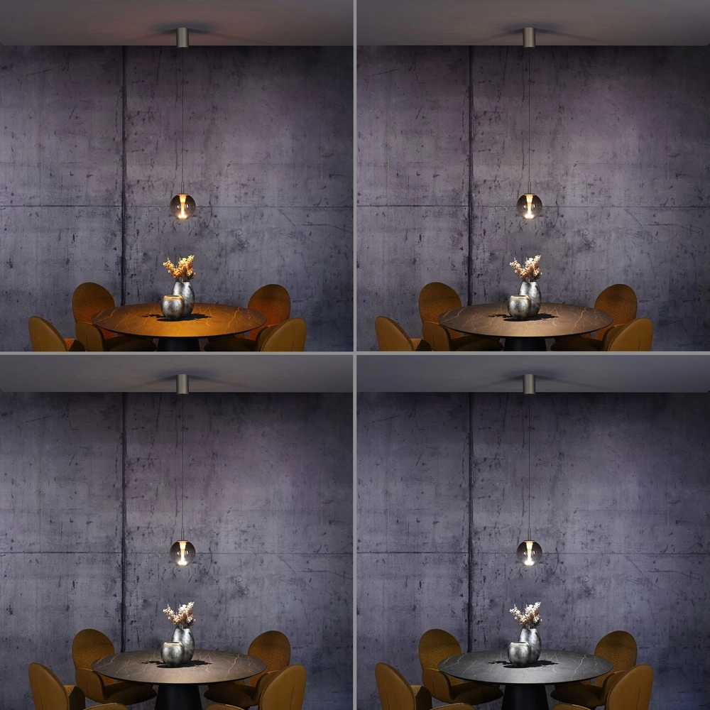 Suspension LED Pure Infinity avec verre ambré - Ø 18cm Paul Neuhaus 4012248399040