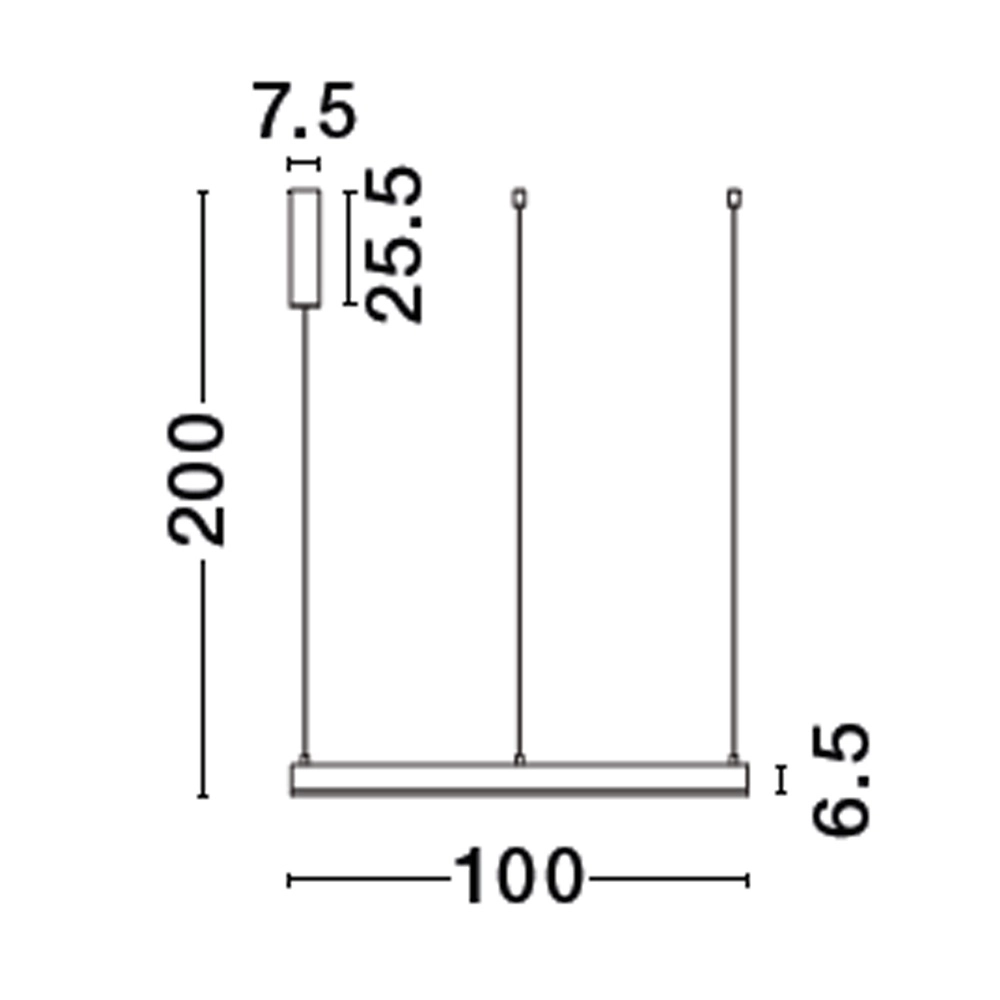 Suspension Motif blanc Ø 100cm 2700-6500K Lyora 5212017443625