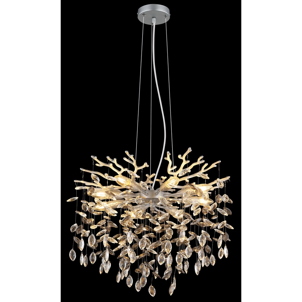 Lampe suspendue Queena gris argenté Ø 60cm Globo 9007371531677