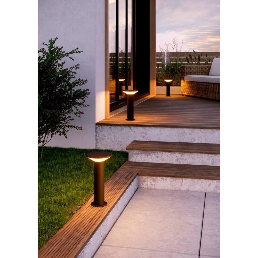 Lampe de jardin Rigosa noir Eglo 9008606355822