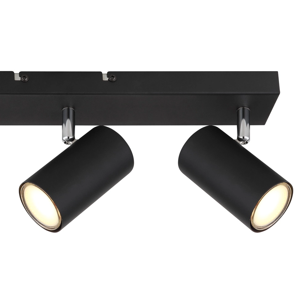 Lampe de plafond à 3 lampes Robby Noir Globo 9007371439522