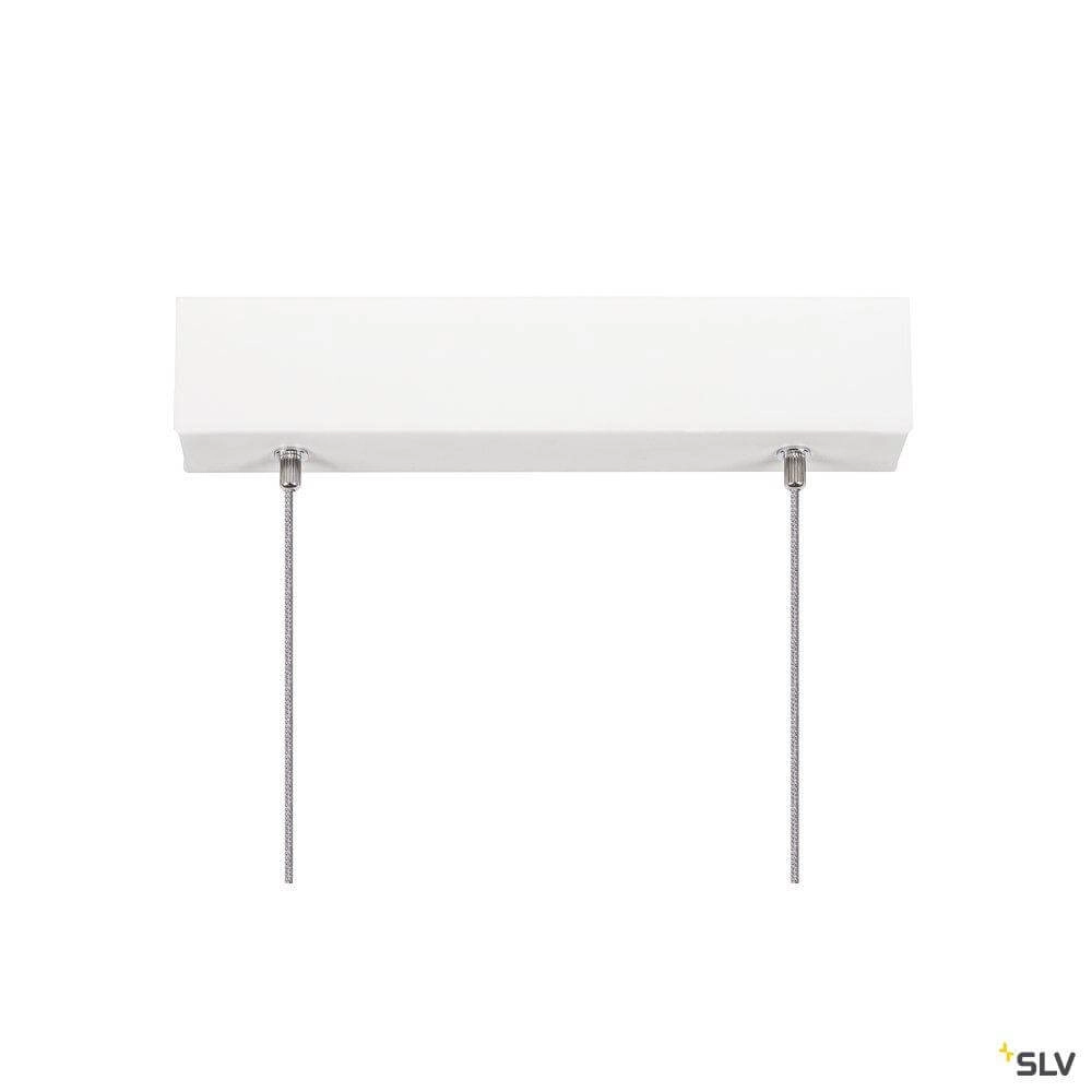 Lampe suspendue de bureau One Linear 2x15w Led 140 cm blanc SLV 4024163262644