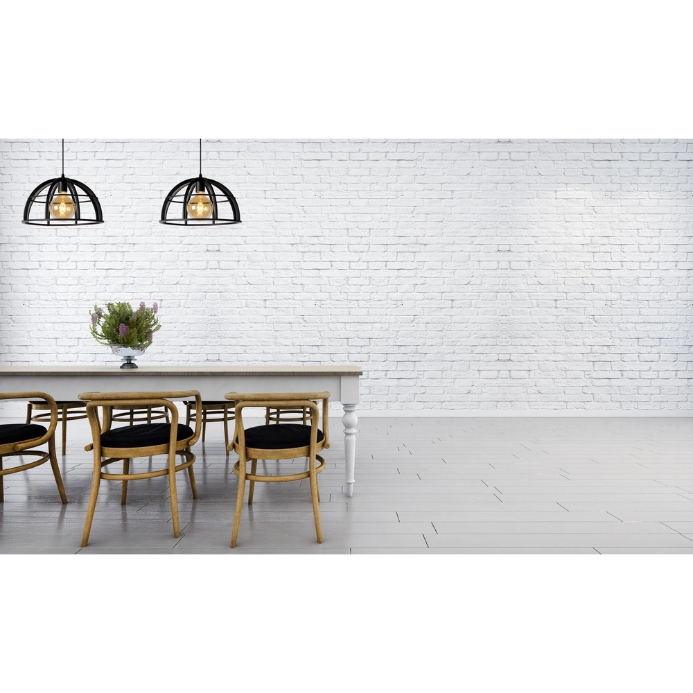 Lampe suspendue à deux lampes Dikra Industrial Black Lucide 5411212761019