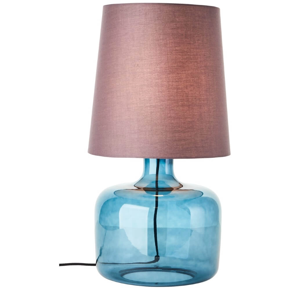 Lampe de table Hydra bleu avec taupe