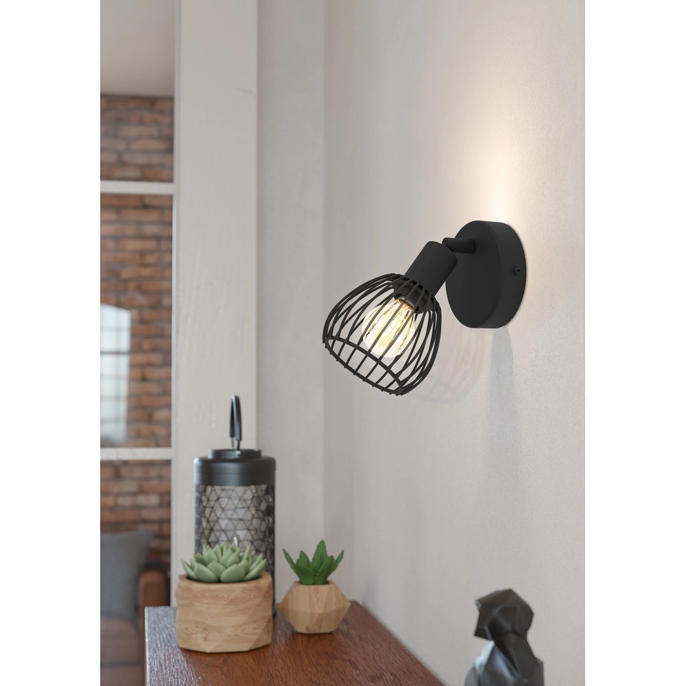 Projecteur de lampe filaire Sonnino noir - E14 Eglo 9008606306022