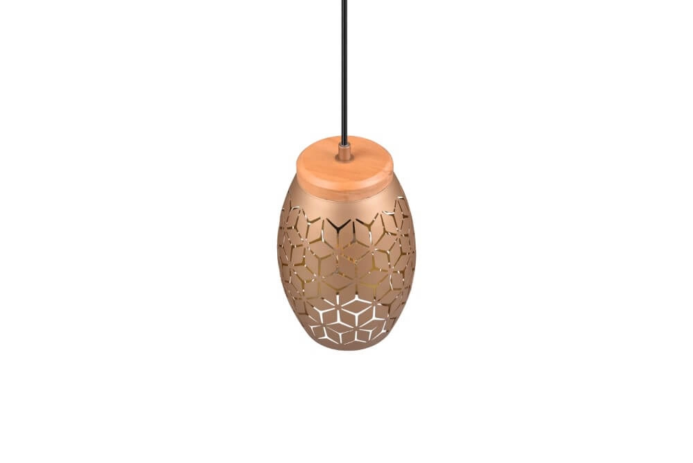 Lampe à suspension marron Bidar conception Trio 4017807579024