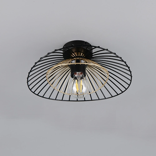 Lampe de plafond Lauris Ø 30cm noir Trio 4017807678116