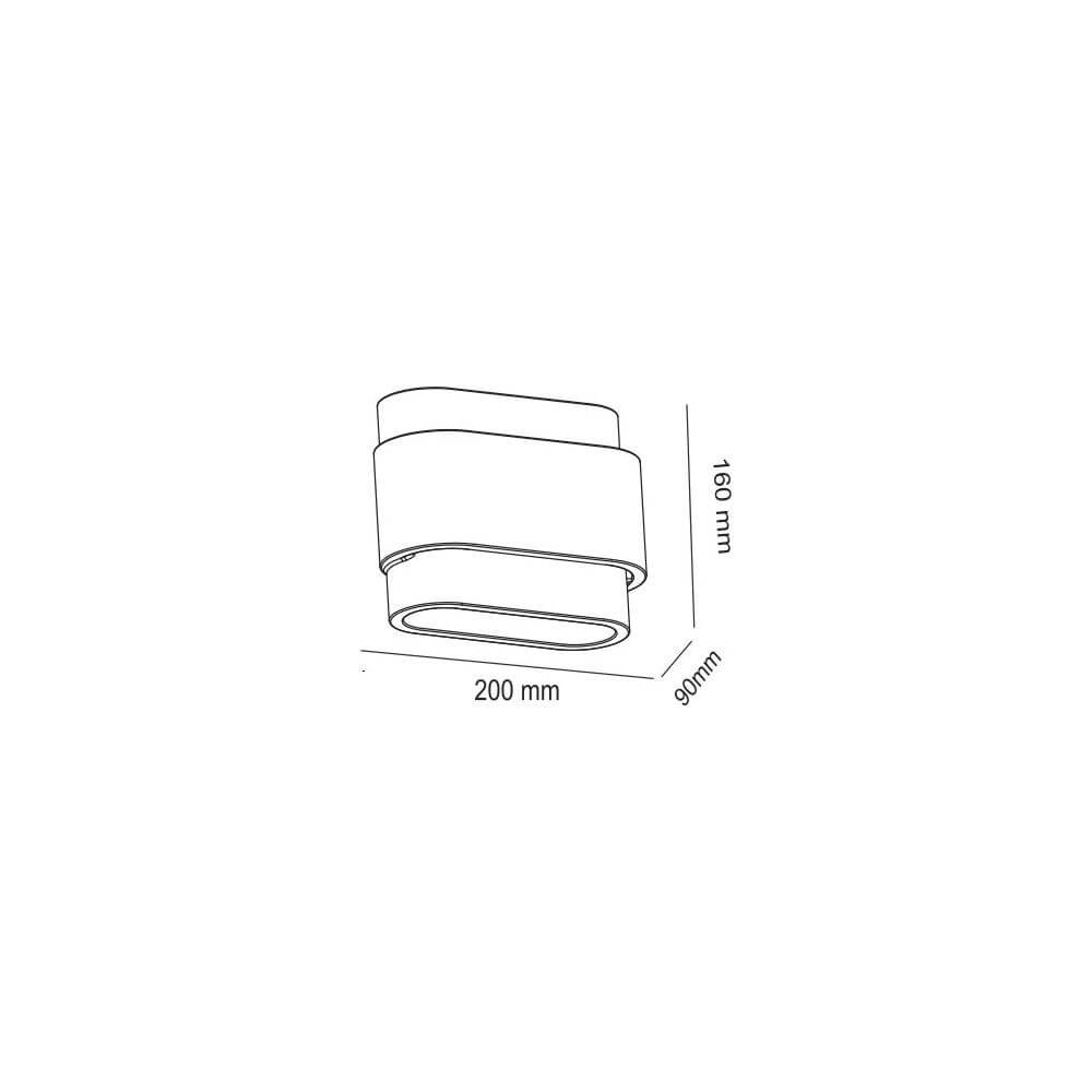 Applique murale unique Metz blanc Artdelight 8720701103122