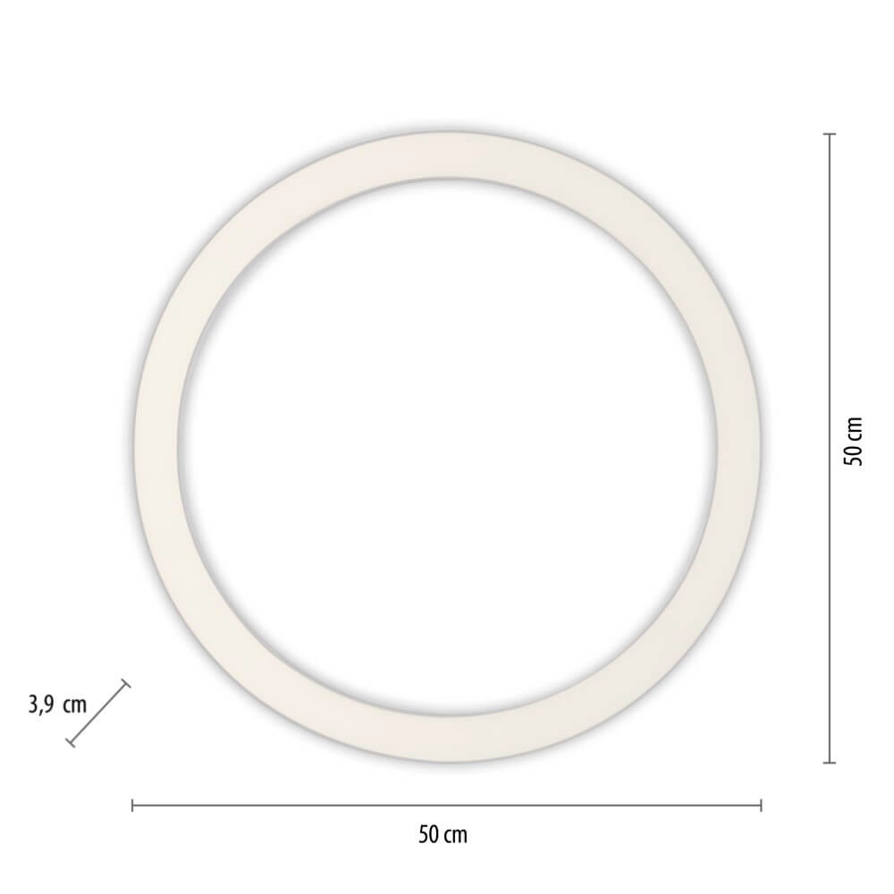 Lampadaire rond Pure Lines Round Ø 50cm en aluminium Paul Neuhaus 4012248375860