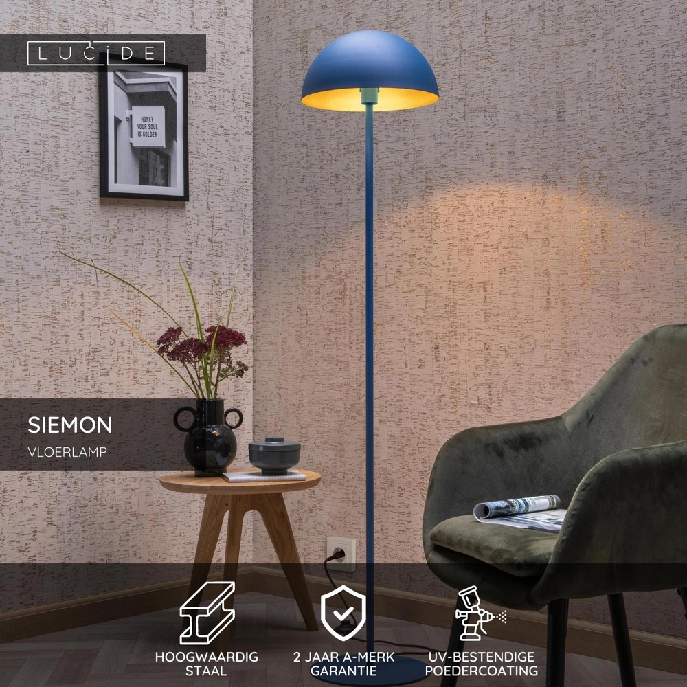 Lampadaire de conception Siemon bleu Lucide 5411212451682