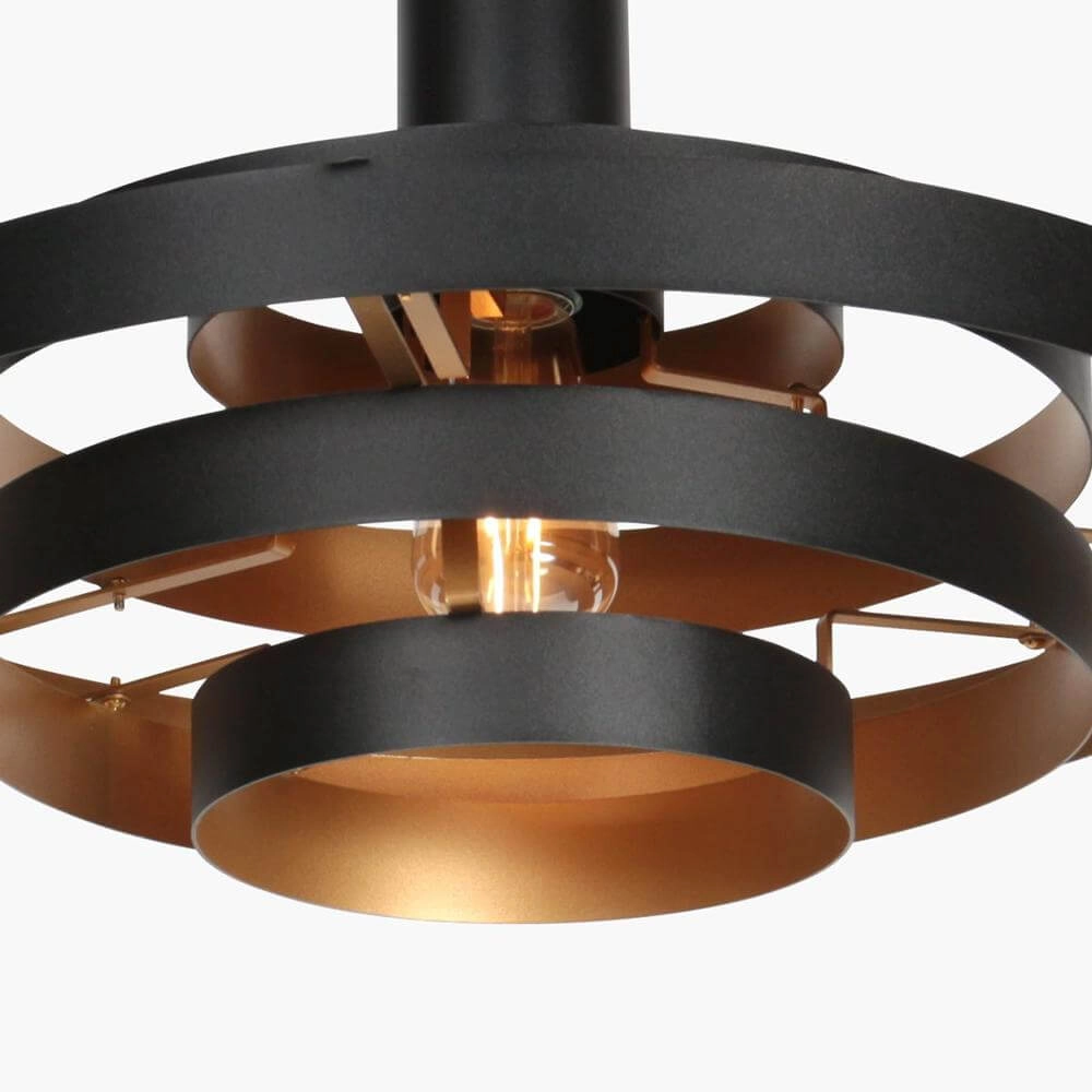 Suspension design Halo Cirque noir Ø 50cm Steinhauer 8712746178333
