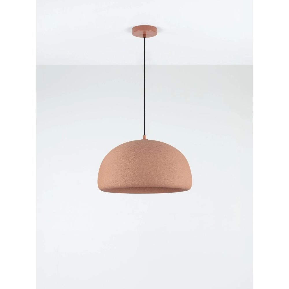 Lampe pendante moderne Davo terre cuite Ø 43cm Lyora 5212017495648
