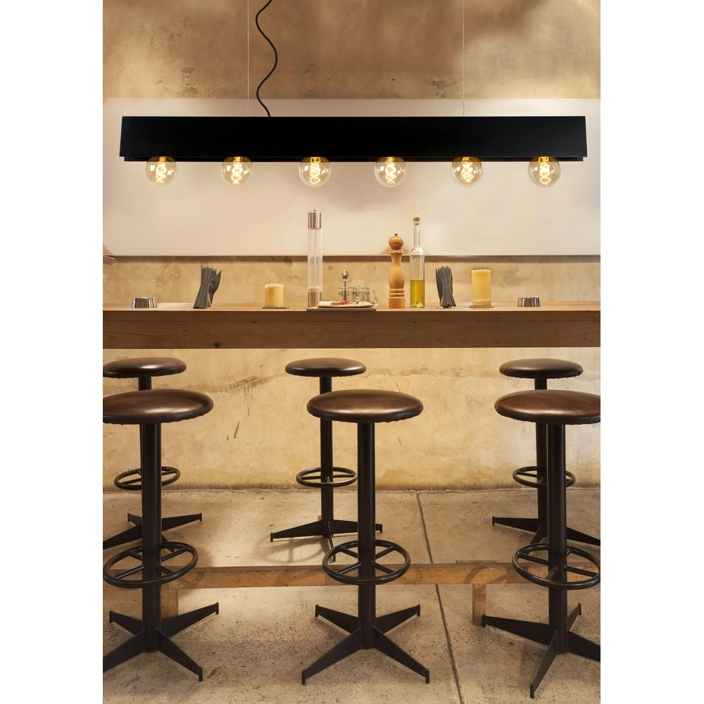Lampe pendante de conception Surtus Noir à 6 lumières Lucide 5411212302410