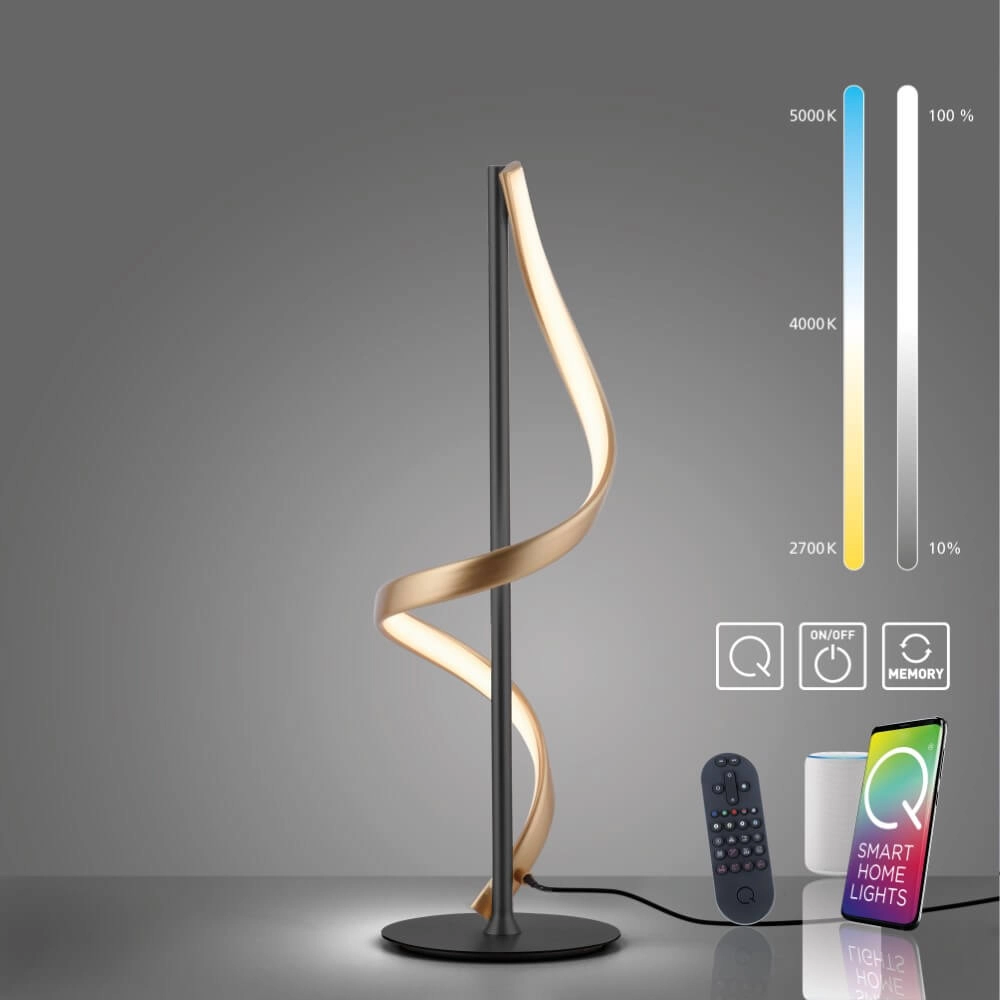 Lampe de table design Q-Swing anthracite Paul Neuhaus 4012248373798