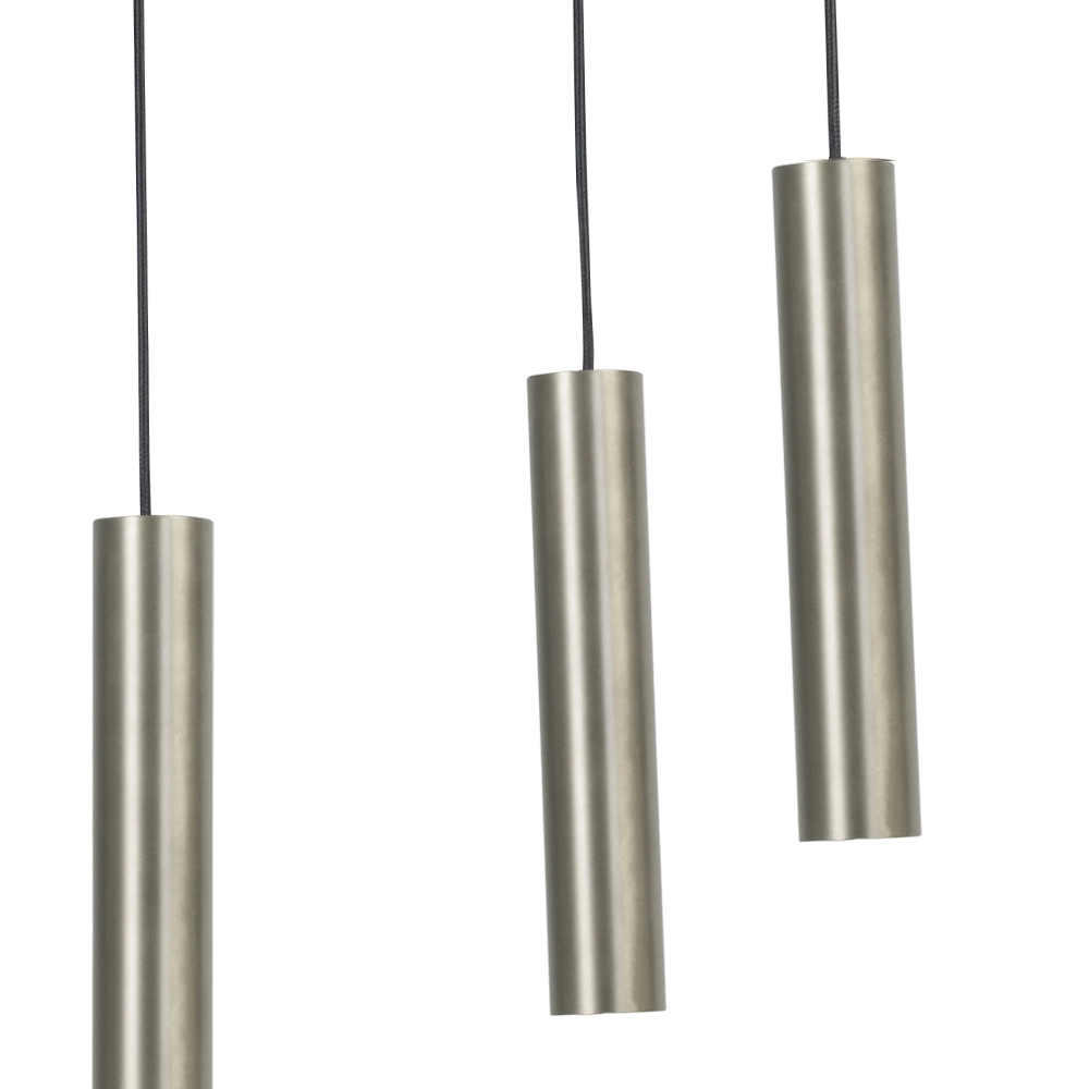 Lampe suspendue pour table à manger Run Cylindres en acier inoxydable à 8 lumières Masterlight 8718121215808