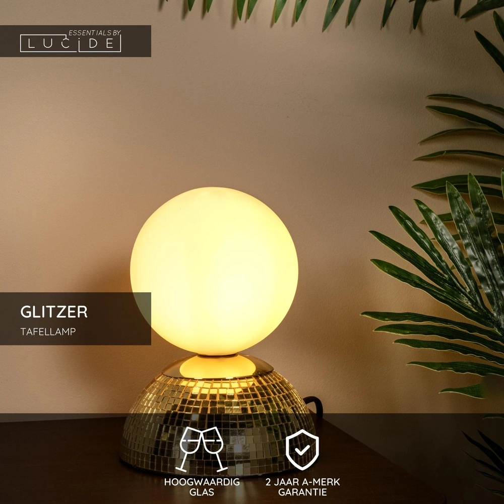 Lampe de table Glitzer Or Lucide 5411212106506