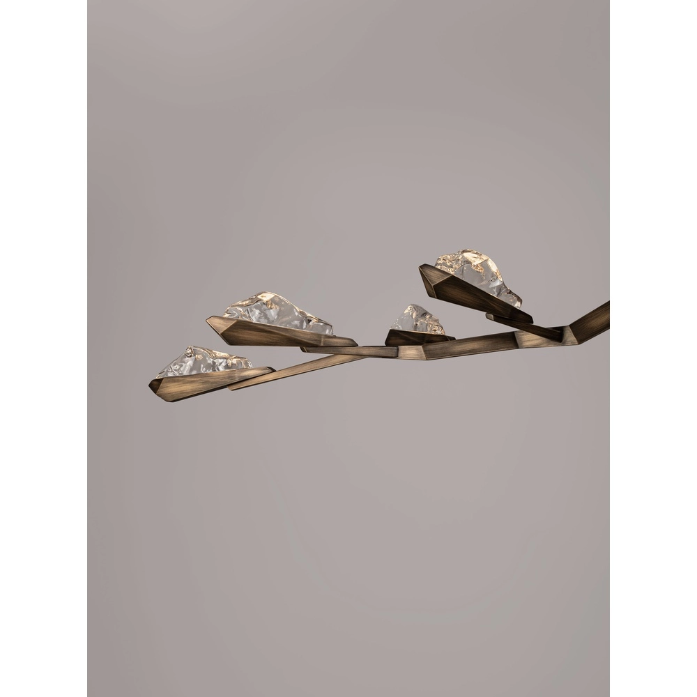 Lampe pendante ancienne Greta Laiton ancien 172,5 cm Lyora 5212063500341