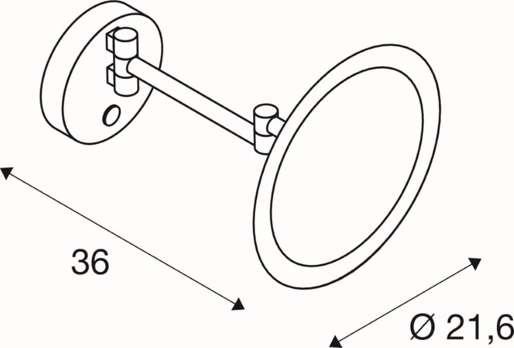 Lampe miroir orientable Maganda SLV 4024163252218