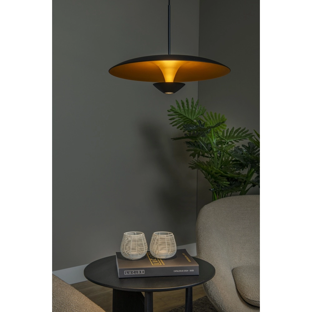 Lampe pendante de conception Kenneth noir Ø 40cm Premium by Lucide 5411212410436