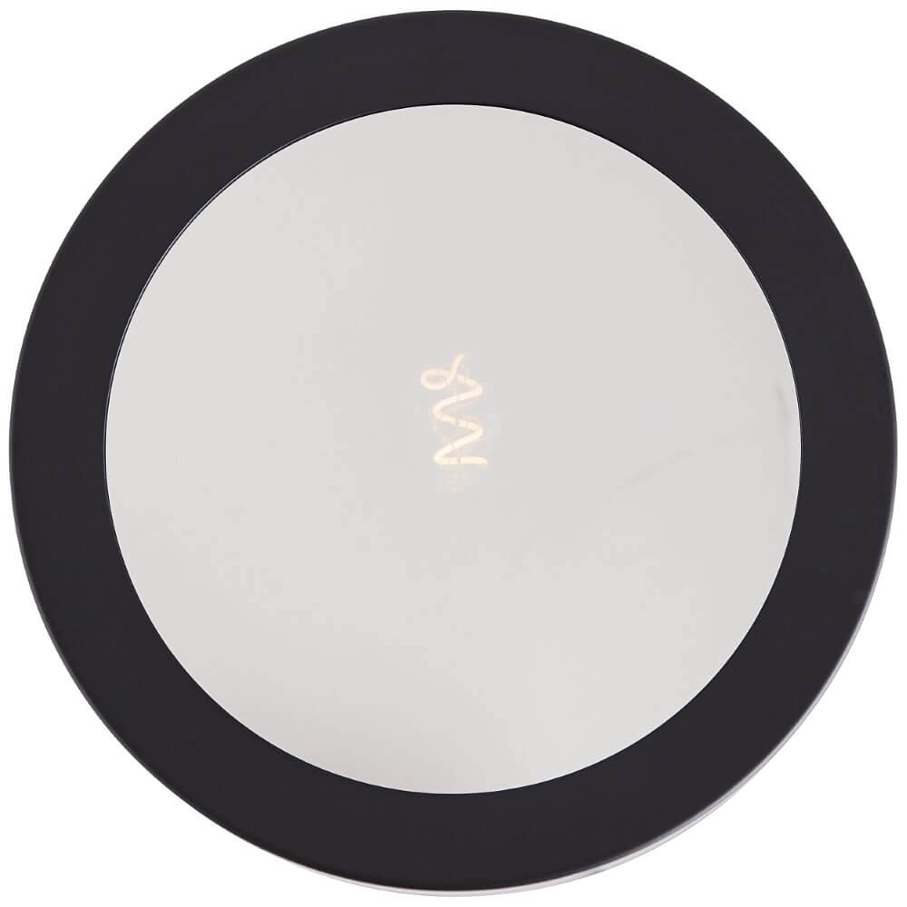 Plafonnier noir Sandros Ø 23cm avec verre Brilliant 4004353409462