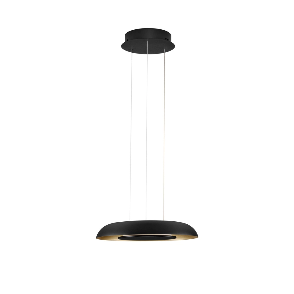 Suspension moderne Epos Ø 40cm noir avec or Lyora 5212017463265
