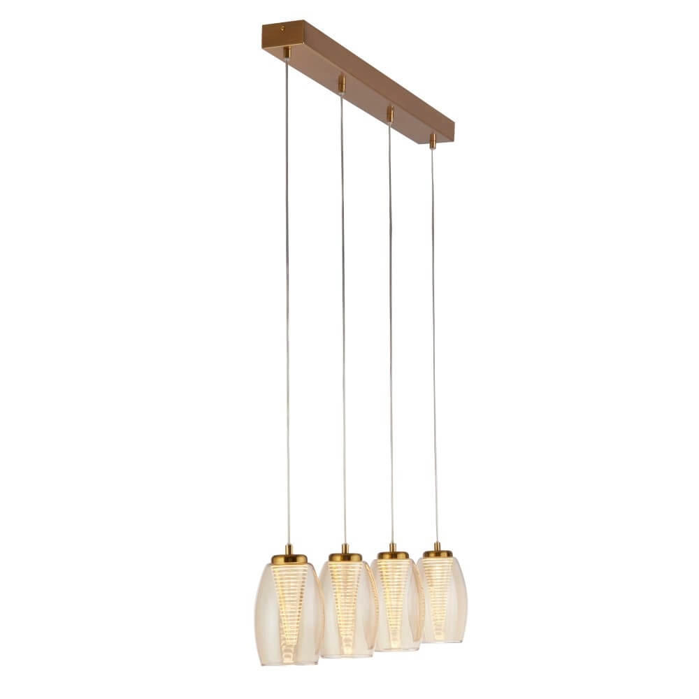 Lampe suspendue 4 lumières Cyclone bronze Searchlight 5053423243269