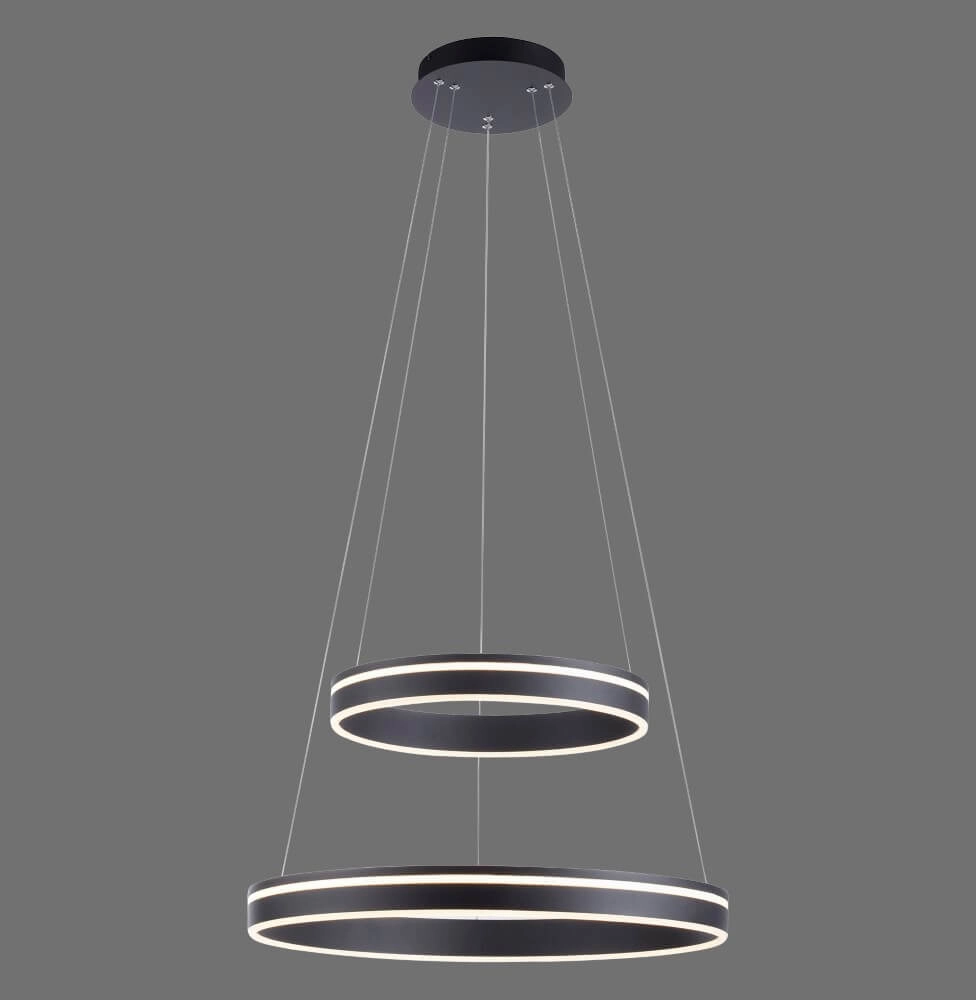 Lampe suspendue Q-Vito Ø 59cm anthracite Paul Neuhaus 4012248367445